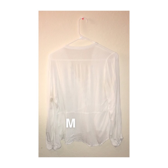 White tie long sleeve top - Picture 2 of 2